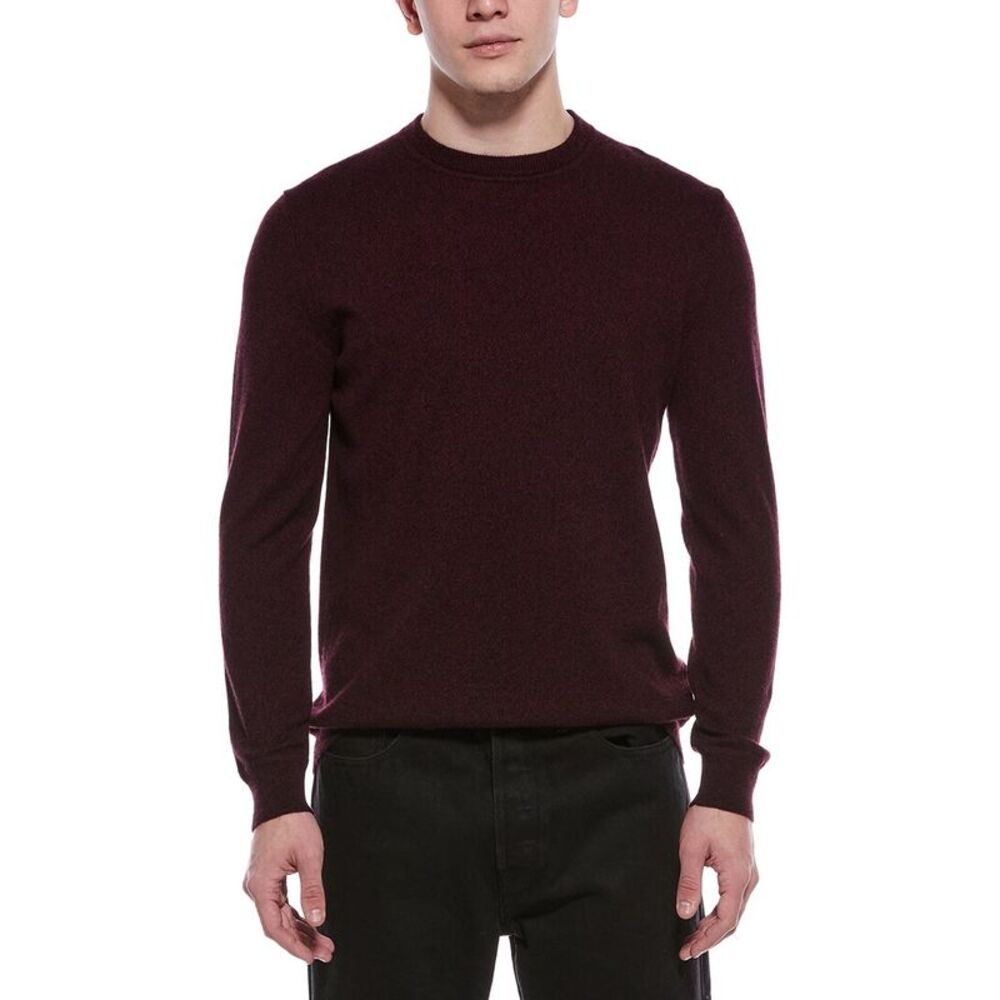 Theory Mens  Haider 100% Cashmere Crewneck Sweater, Red